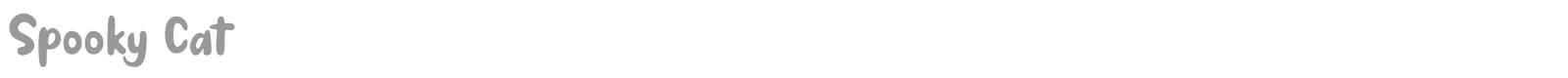 Spooky Cat font preview